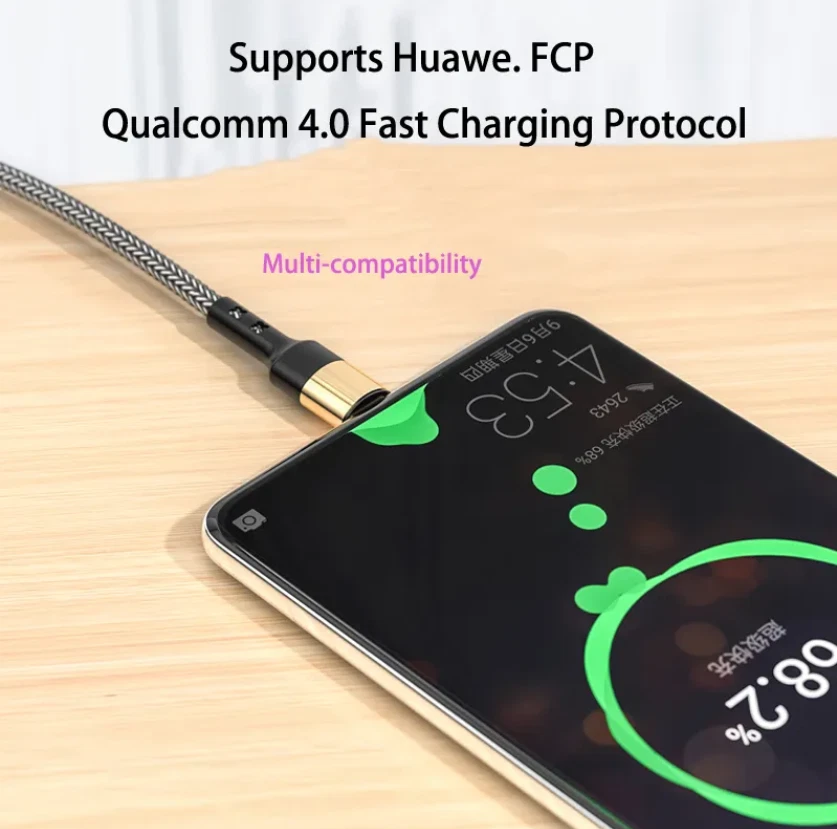 USB C to USB C Charger Cable 60W Fast Charging PD Braided Phone Charger Type C - Image 4 of 4