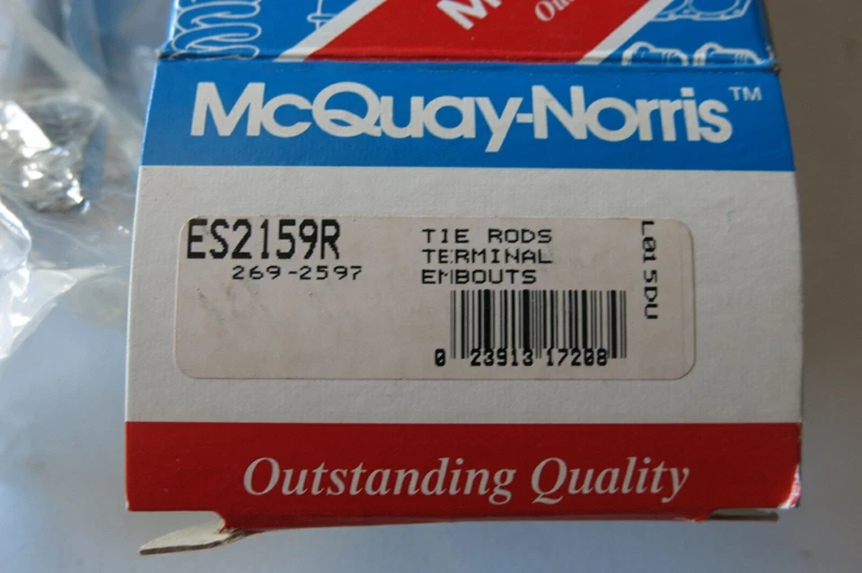 NUEVO DE LOTE MCQUAY-NORRIS TIE ROD END ES2159R SE ADAPTA A TOYOTA TERCEL 82-80 Foto 2 de 2
