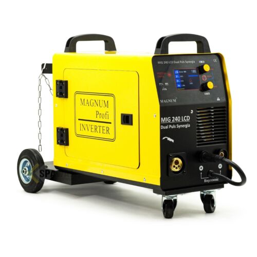Magnum™ MIG/MAG TIG LCD DUAL PULSE SYNERGIE 3in1 Inverter Welder 200A 4x4 Feeder - Picture 2 of 9