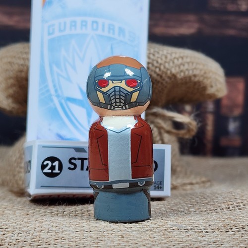 Spilla Mate Figura Star-Lord Legno Marvel Guardiani della Galassia Star Lord - Foto 12 di 16
