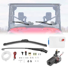 12V Electric Windshield Wiper Motor Kit Fit Polaris Ranger 570 RZR 900 S 1000 XP