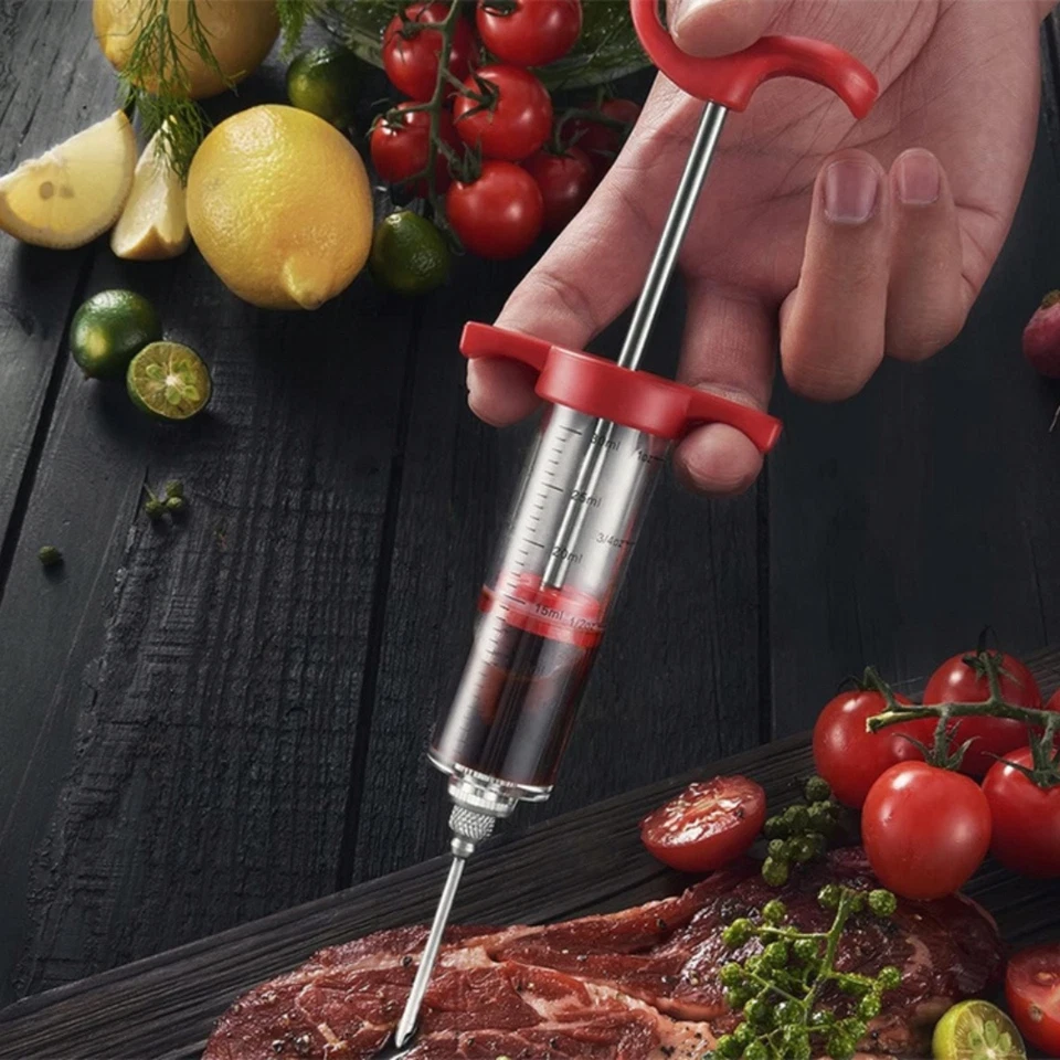 Fleischspritze Marinadespritze Braten BBQ Gewürzspritze Pökelspritze Edelstahl - Bild 3 von 4