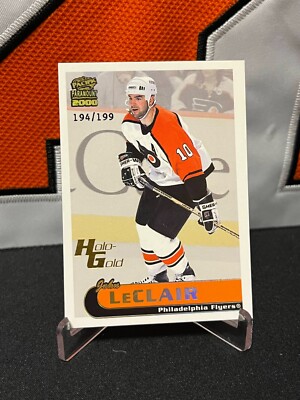 John LeClair # Flyers # 1999-00 Pacific PARAMOUNT HOLO GOLD /199 PARALLEL #172