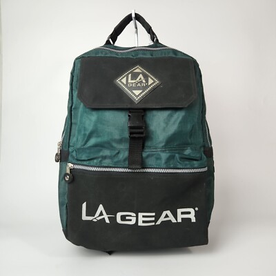 VTG 90s LA Gear Backpack Retro Colorblock Sports Basketball Streetwear Futurism