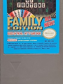 Wheel of Fortune - Family Edition (Nintendo, 1990) NES Tested ML322