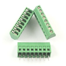 5Pcs 2.54mm 0.1" Universal 8 Pin 8 Poles PCB Screw Terminal Block Connector