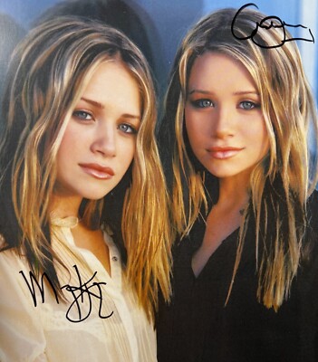 Mary Kate & Ashley Olsen ~ Signed Autographed Promo Photo Twins