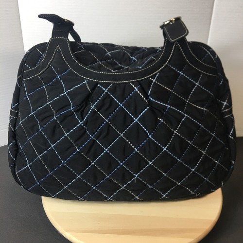 Vera Bradley Quilted Black Tote Diaper Bag - Picture 3 of 14