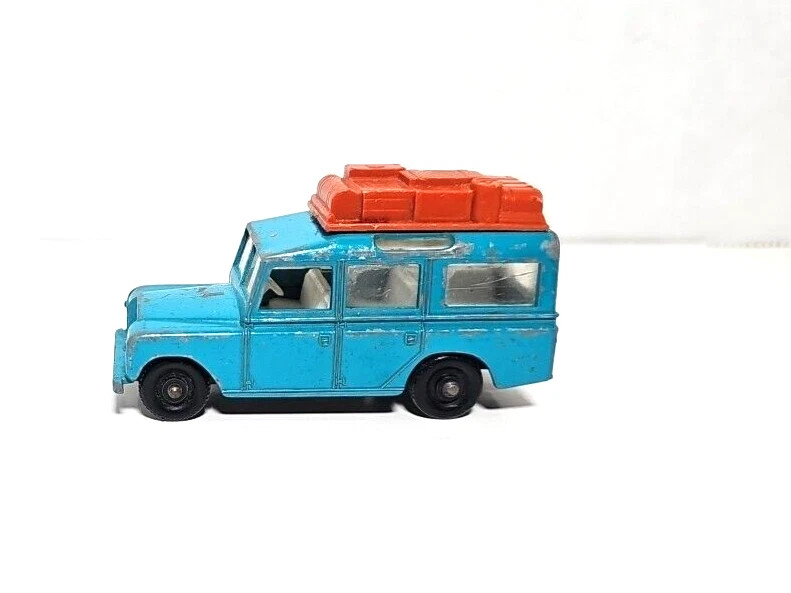 Lesney Matchbox Serie Nº 12 Años 60 AZUL LAND ROVER SAFARI Hecho en Inglaterra Foto 3 de 4