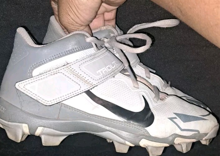Nike Mike Trout Baseball Shoes Gray 5Y eBay