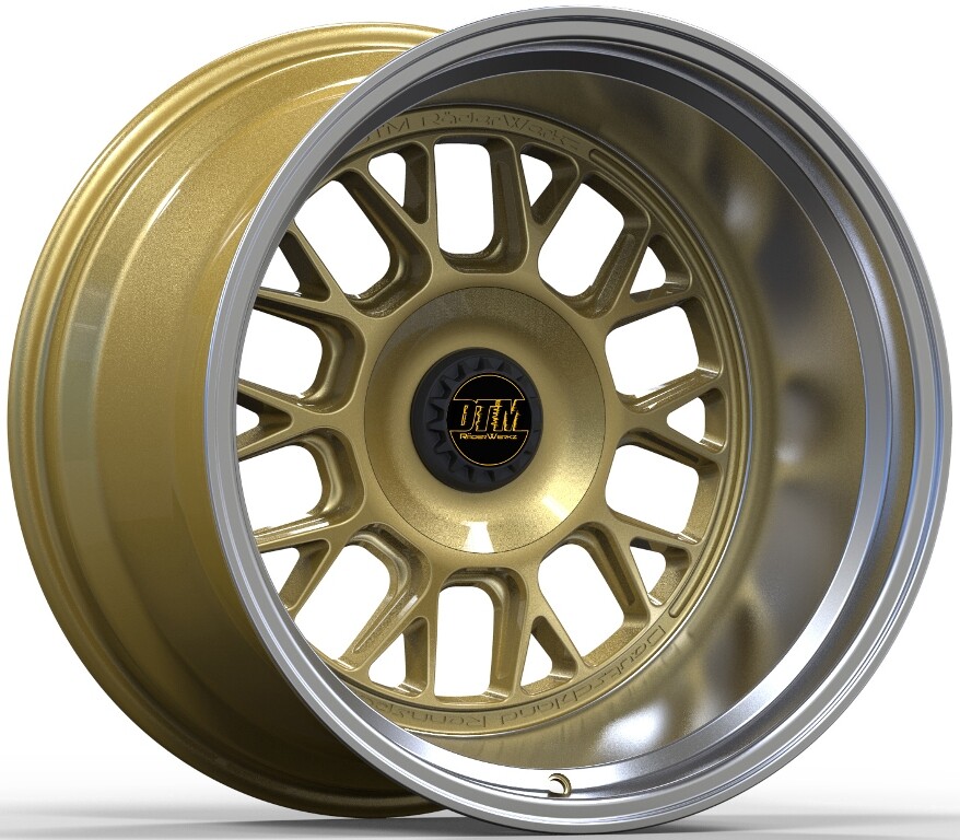 DTM-WB10 Gold Widebody Wheels Rims 18x11 18x9.5 5x130