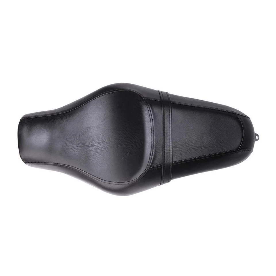 Passenger Driver Two Up Seat Leather For Harley Davidson Sportster XL 883 1200 Q - Image 3 of 4