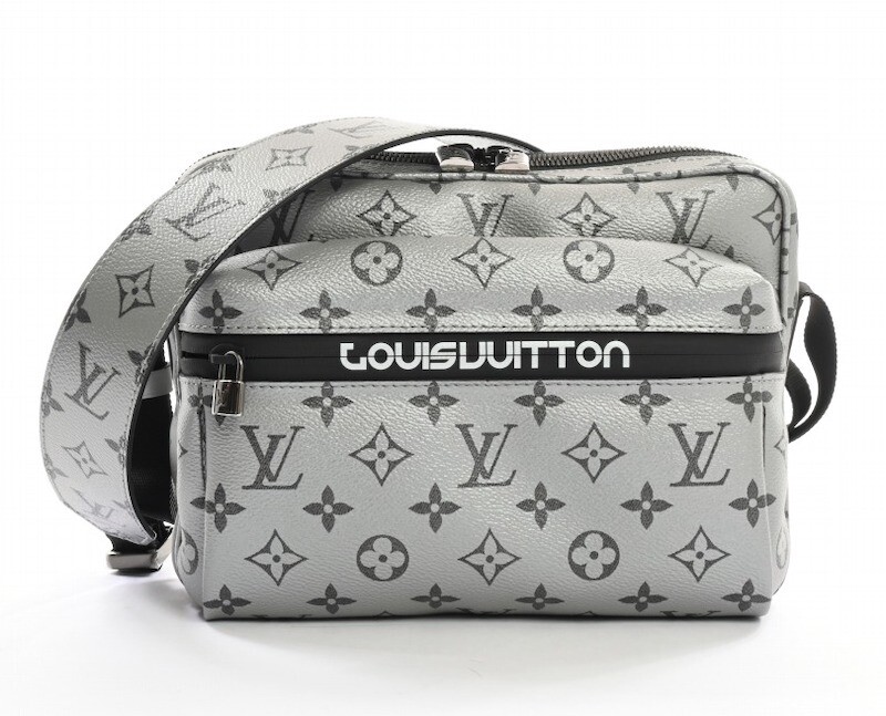 Louis+Vuitton+Messenger+Crossbody+PM+Silver+Leather for sale