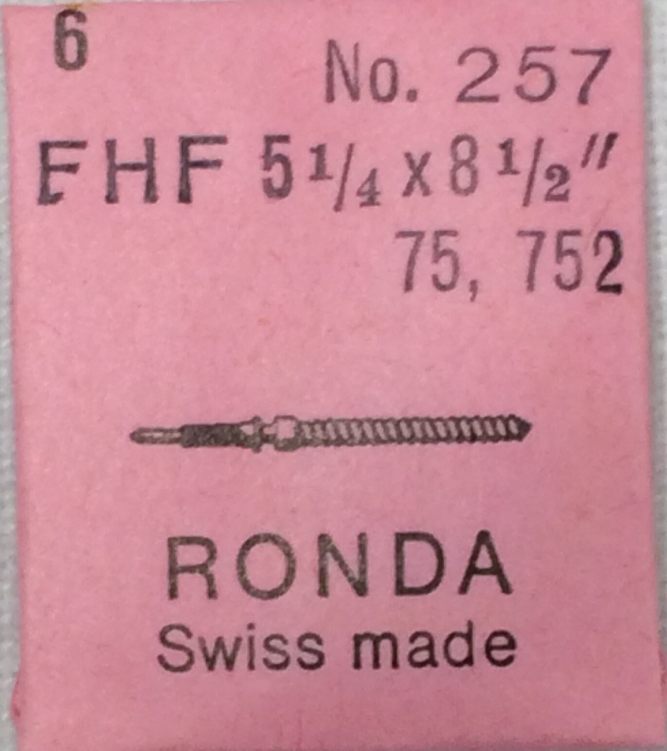 Tige De Remontoir FHF 41-44 Ronde 1348 Pour Montre - NOS Neuf (1 Pièce)