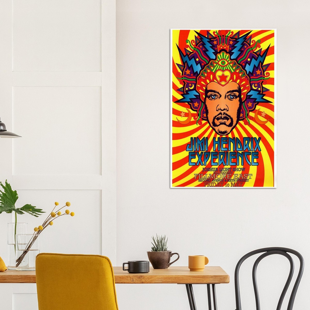 Jimmy Hendrix Concert Poster - Fillmore East #3 - Music Print