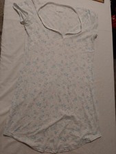 Women's Night Dress Matalan Size S Short Sleeves White 798