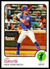 2022 Topps Heritage #453 J.D. Davis New York Mets/SP
