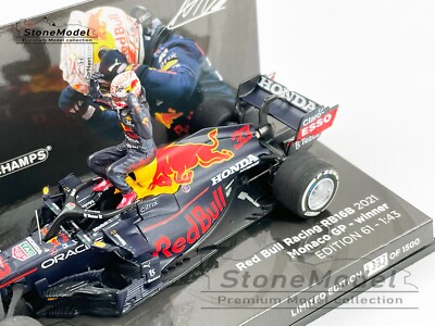 Red Bull F1 RB16B Max Verstappen Monaco GP 2021 WDC 1:43