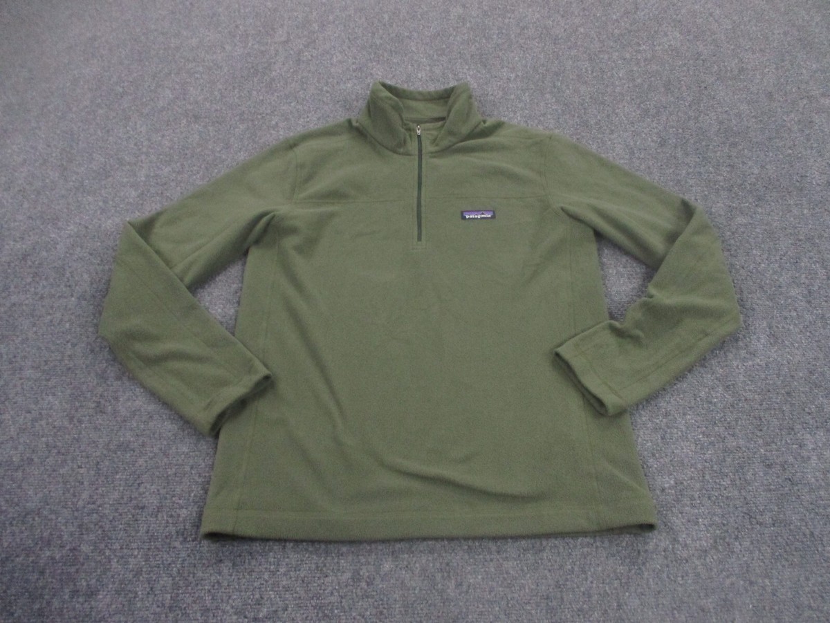 Patagonia Jacket Adult S Green Micro D Fleece Lightweight Pullover
