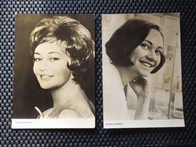 2 x Autogrammkarte Schauspieler / Larissa Lushina / Progress -DEFA- DDR 1962/66