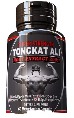Tongkat Extract Vegan Strongest Natural Testosterone Booster LongJack Pasak Bumi