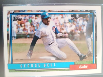 GEORGE BELL CHICAGO CUBS 1992 TOPPS BASEBALL CARD #320 | eBay