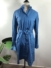 ELIE TAHARI Blue Stretch Long Sleeve Shirt Dress Size 12