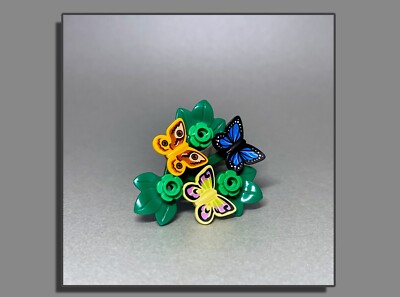 LEGO  - Pflanzen Farn Gräser Grünzeug Schmetterling (FA/SCH 1-4)