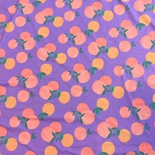 Peach Purple background Print Nylon Spandex Fabric 4 Way Stretch for Swimw
