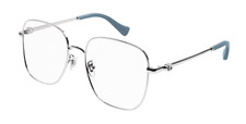 Gucci GG1144O-004 Women's Optical Silver  Blue Eyeglasses