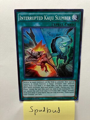 Interrupted Kaiju Slumber Super Rare BOSH-EN089 (Lightly Played
