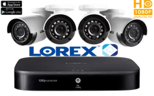 LOREX 1080p HD 8-Channel 1TB Smart Home Security System & 4 In/Outdoor Cameras
