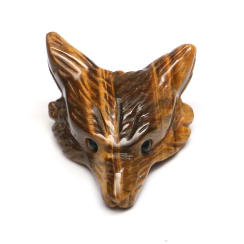 Estatua Tallada a Mano Cabeza de Lobo Colgante Piedra Natural Cristal Cuarzo Curación Amuleto - Imagen 23 de 26
