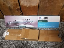 MOEN Retreat Wall-Mount Clear Glass Shelf Chrome