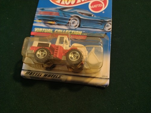 Hot Wheels 2000 WHEEL LOADER #111 Virtual Collection 27078 White & Red BEAST!!! - Picture 6 of 6