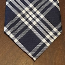 Tommy Hilfiger Blue 100 Silk Men  s Neck Tie Made In China