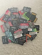 (LOT OF 5) 64GB MicroSD Cards - Samsung Onn Sandisk  Micro SD - Tested