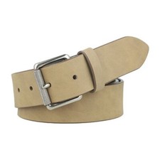 Men's Frye and Co. Faux Leather Flat Strap Belt - Taupe - Large 38-40 - NWT
