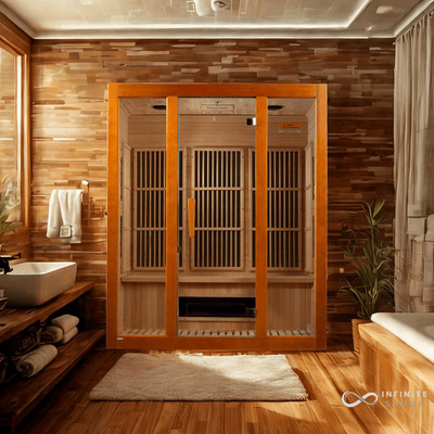 Maxxus ''Alpine'' Dual Technology 3-Person Low EMF FAR Infrared Sauna - Canadian H