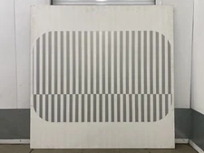 🔥 RARE Modern Hard Edge Abstract Minimalist Op Art Oil Painting, DANIEL AKSTEN