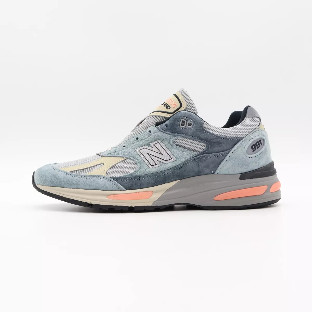 U991SG2 New Balance 991V2 Blue Silver MiUK Turbulence Quiet Grey 