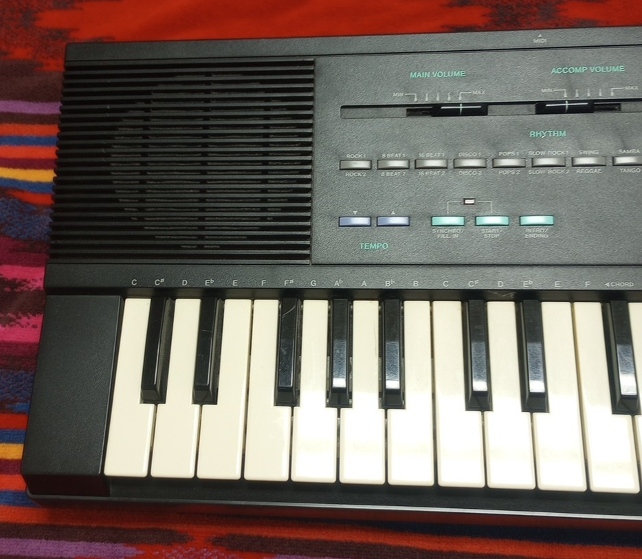 Vintage Casio MT-240 キーボード MIDIシンセサイザー Casio Casiotone Mt-240 49 Key Electronic Keyboard Synth 210