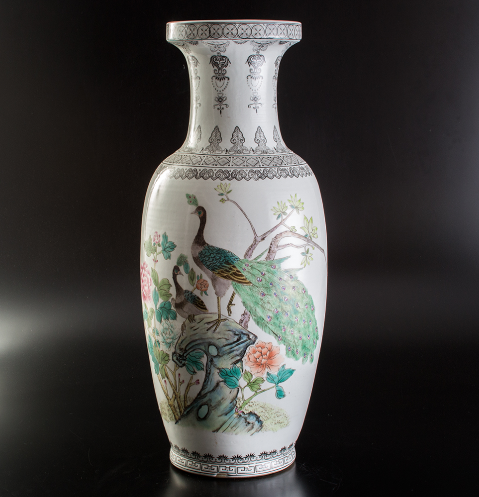 Chinese Old Jingdezhen 景徳鎮 Flower Vase for Export / Large H