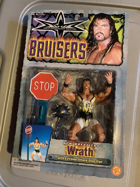 1999 WCW NWO Toy Biz Wrath Bruisers Wrestling figure MOC WWE WWF Bryan Clark AWA for sale online