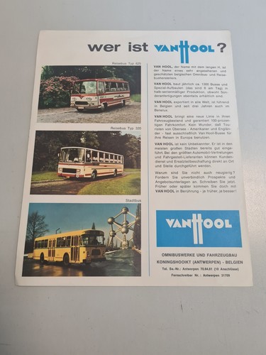 Poster Prospekt VANTTOOL Omnibuswerke und Fahrzeugbau Belgien Grosstransport - Bild 2 von 2