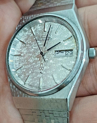 Seiko King Quartz 5856-7010 Snow Flake Dial and Case (2532)