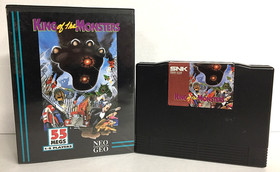 King of the Monsters NEO GEO AES Case & Game US VERSION Dog Tag NEOGEO Tested