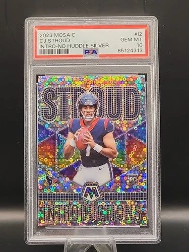 2023 Mosaic No Huddle #12 CJ Stroud Introductions (RC) PSA 10