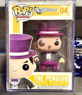 THE PENGUIN 04 Funko Pop DC UNIVERSE Penguin OG BIG VINYL SPELLING w/HARD CASE