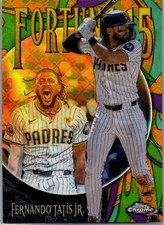 2025 Topps Fernando Tatís Jr. Chrome Logofractor Fortune 15 Gold 17/50